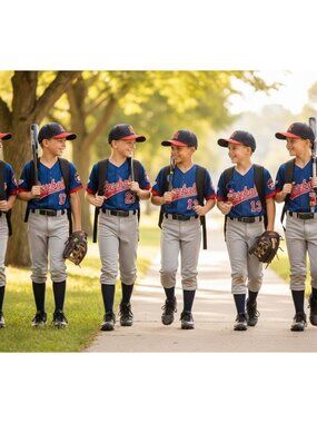 Baseball-Themed Keychain With Colorful Beads & "Its A Baseball Kinda Day" Charm